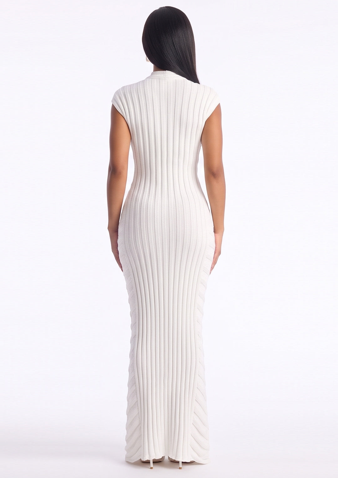 Amara Ruched Mesh Maxi Dress