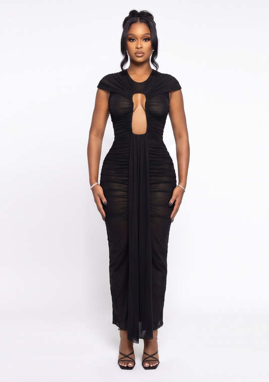 The Keyhole Cut-Out Maxi Dress
