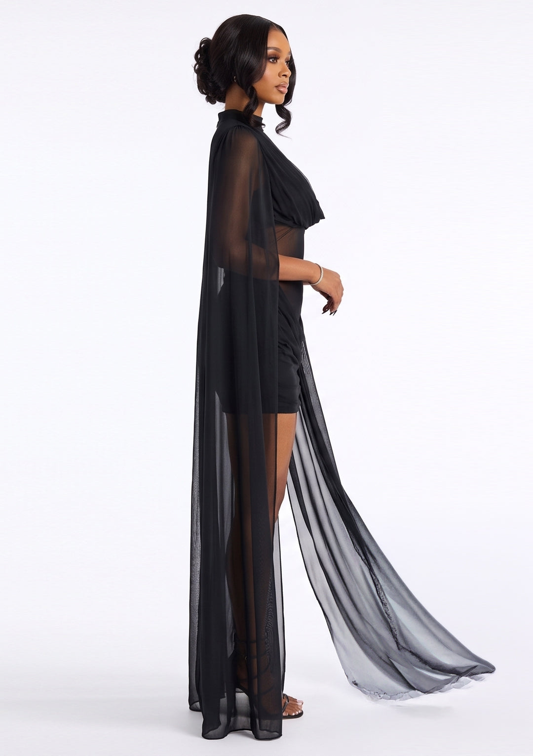 The Midnight Veil Mini Dress